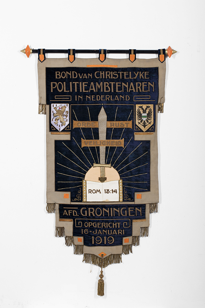 Vaandel Bond van Christelijke Politieambtenaren in Nederland, afd. Groningen